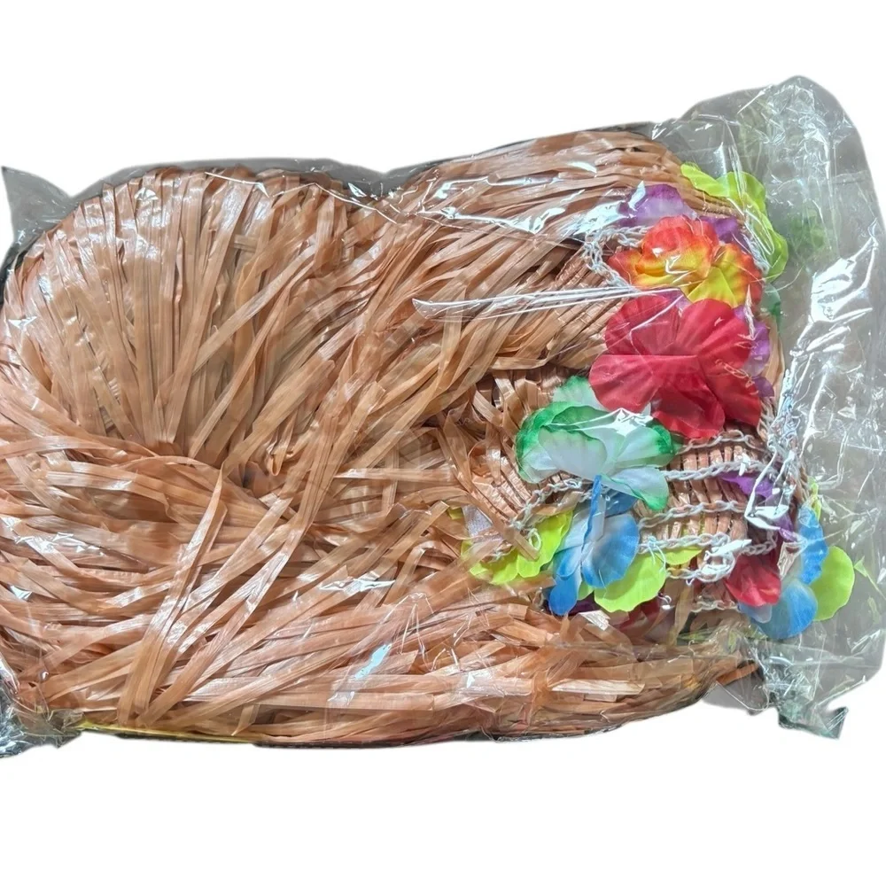 Hawaiian Party Decorations Balloons Floral Lei’s Umbrella’s Leaves Grass Skirt